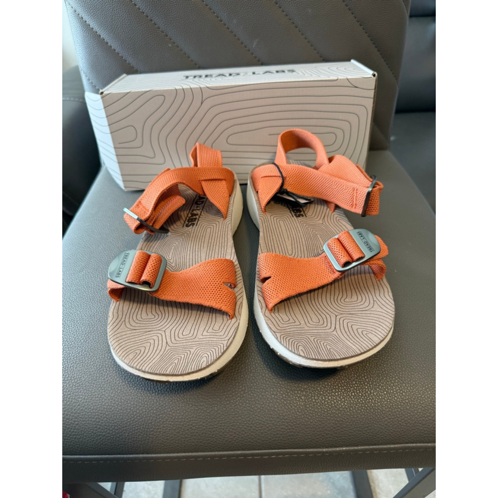 Women's Tread Labs Salinas Apricot Sandals US 10 Orange Beige
